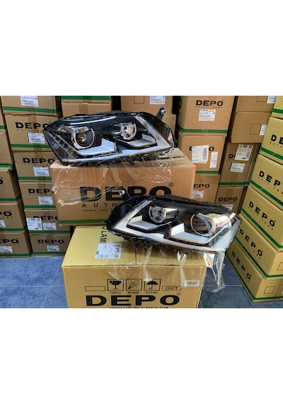 Vw Passat B7 Hıghlıne 2011-2015 Arası Depo Sağ Sol Far Takım Ledli D3s Xenon 3ab941753 / 3ab941754