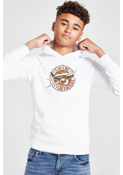Tshirthane Indiana Jones Beyaz Çocuk 3ip Kapşonlu Sweatshirt 001 Beyaz