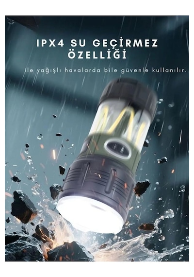 Wıson Ws-705 Çok Fonks Kamp Lambası, Şerit Led Işıklı, El Feneri