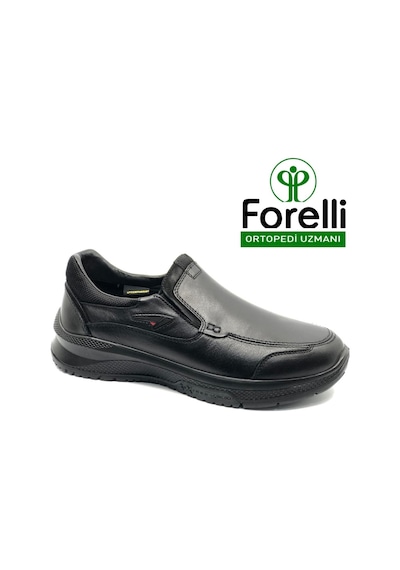 Forelli Drake Hakiki Deri Ortopedik Comfort Erkek Casual Ayakkabı Siyah