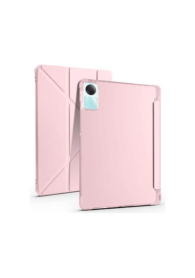 Xiaomi Redmi Pad Se 4g Kılıf Kalemlikli Mars Tablet Kılıfı - Rose Gold Arka Kapak