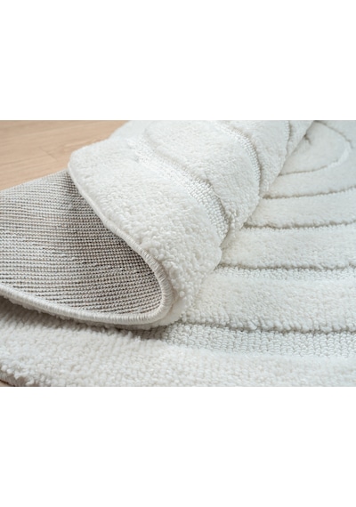 Mariesse Home Elit Bukleli Yumuşak Peluş Post Shaggy Çocuk Odası Oturma Odası Salon Mutfak Halısı 0642a Krem