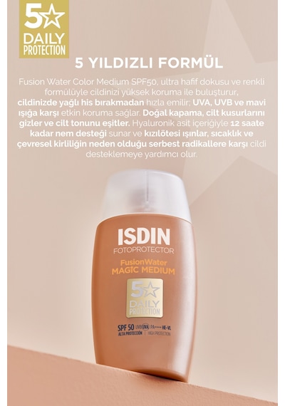 Isdin Fotoprotector Fusion Water Color Magic Spf50 Medium 50 ML