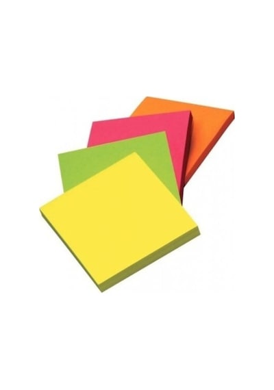 Pembe Kare Şekilli Posit Yapışkanlı Not Kağıdı Pos İt 76x76 Mm - 1 Adet