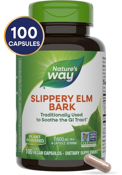 Nature's Way Slippery Elm Bark Traditional Support To Soothe The 100 Caps