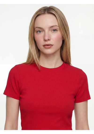 LOFT Slim Fit Kadın Tshirt K.kol Lf2042460 Q1.v1 Kırmızı