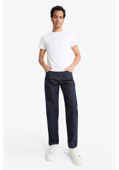 Defacto Relax Tapered Fit Dar Paça Jean Pantolon G1195ax25aunm34 Mavi