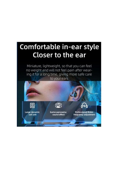 K82 Hifi Oyun Sıfır Gecikme Akıllı Gürültü Azaltma 5.3v Oyuncu Kulaklığı