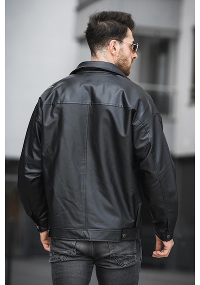 Oksit Vella Vintage Oversize Erkek Deri Ceket 001