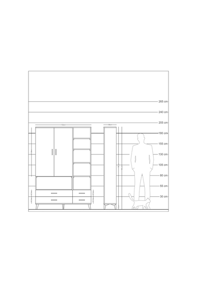 Arges Dolap 10 Raflı 4 Çekmeceli 2 Kapaklı 132x30x195 Antrasit-antrasit/antrasit Antrasıt/antrasıt Arges Dolap 10 Raflı 4 Çekmeceli 2 Kapaklı 132x30x195 Antrasit-antrasit/antrasit Antrasıt/antrasıt