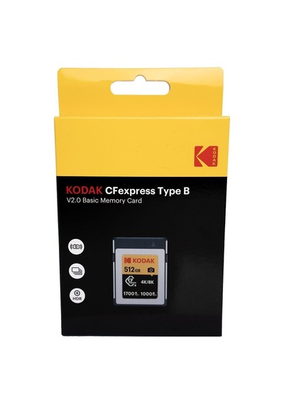 Kodak 512gb Cf Express Type B 2.0 Hafıza Kartı 1700mb/s - 1000mb/s