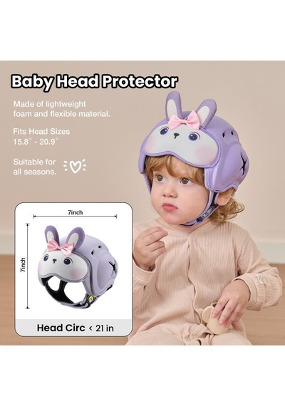 Mambobaby Bebek Koruma Başlığı - Violet Bunny