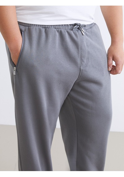 Lcwaıkıkı Classic Gri Büyük Beden Erkek Jogger Eşofman Altı