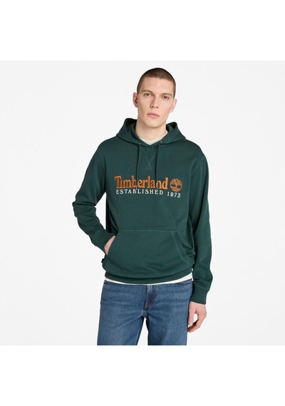 Timberland Established 1973 Logo Erkek Sweatshirt Koyu Yeşil