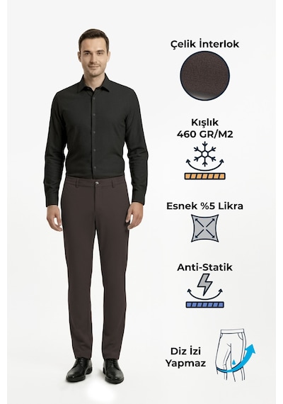 Goffra Erkek North Esnek Relaxed Beli Lastikli Jogger Pantolon Kahverengi M702-r0311-01 Kahverengi