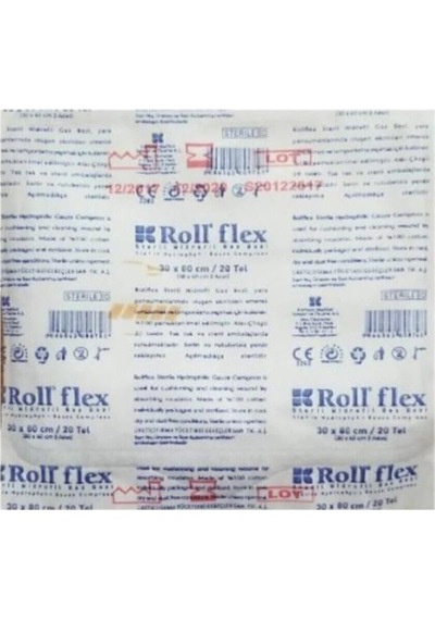 Flex Steril Hidrofil Gazlı Bez 30x80 Cm 2 Li 10 Zarf