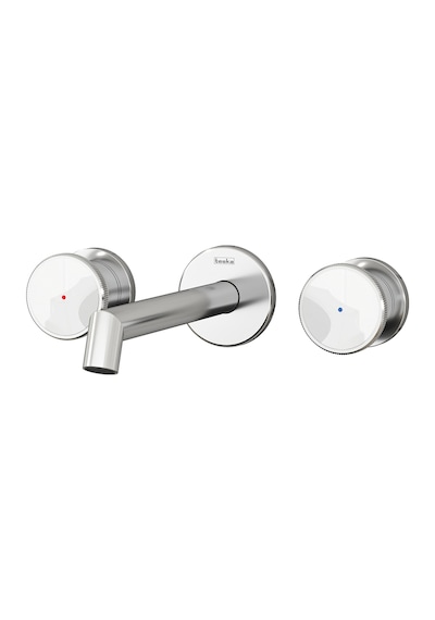 Teska Grande Shine Lavabo Bataryası-beyaz Camlı Cam