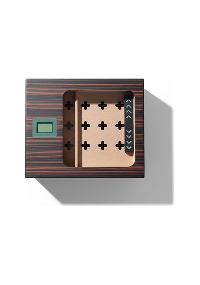 Cigarloong Camlı Puro Kutusu Humidor Ebony 40's