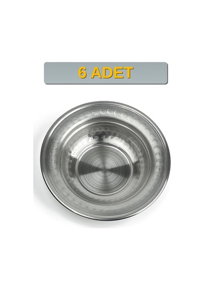 Binbir Trend 11,5 Cm Yanaklı Krom Çelik Zeytinlik Ve Kahvaltılık Kase 95 Ml Meze, Reçel, Sos Kasesi -kase1158 6 Adet