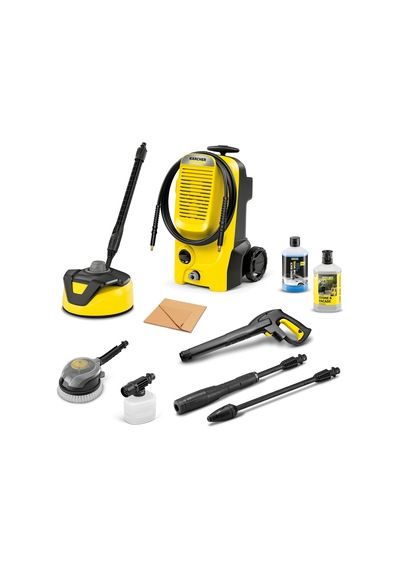 Yüksek Basınçlı Temizleyici K 5 Comfort Premium Home, Basınç: 145 Bar, Basma Miktarı: 500 L/saat, Yüzey: 40 M²/saat, 18,2 Kg, Ekstra Esnek Yüksek Basınçlı Hortum, Hortum Makarası, 4'ü 1 Arada