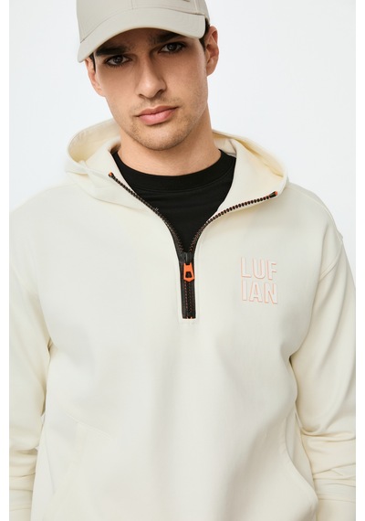 Lufian Grayson Erkek Sweatshirt Kırık Beyaz Kırık Beyaz 112030216100510