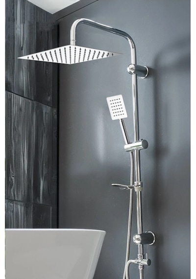 Fawer Faucet & Shower Metal Paslanmaz Yağmurlama Robot Duş Seti - 400km Krom