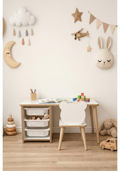 Çocuk Masa Sandalye Takımı-3 Sepetli Çocuk Çalışma Masası Aktivite Masası Yaz-sil Panda Sandalye Beyaz Çocuk Masa Sandalye Takımı-3 Sepetli Çocuk Çalışma Masası Aktivite Masası Yaz-sil Panda Sandalye Beyaz