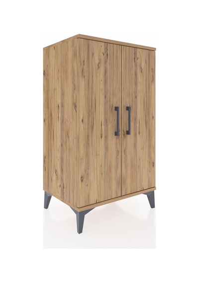 Hyperion Komodin 2 Raflı 2 Kapaklı 60x44x106 Çam-çam Çam