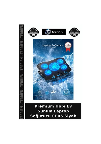 Premium Hobi Ev Sunum Laptop Soğutucu Cf05 Siyah