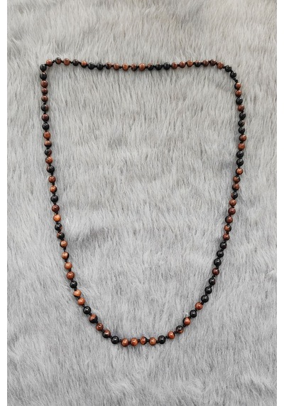 Chavin 6 Mm. 70 Cm. Uzun Ahşap Erkek Kolye Ev85 Siyah