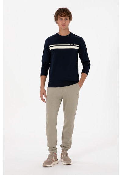U.S. Polo Assn. Erkek Regular Fit Bisiklet Yaka Lacivert İnce Sweatshirt 50313801-VR033