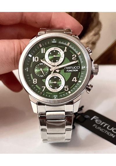 Ferrucci Fcf3345 Fonksiyonlu Çelik Kordon Erkek Kol Saati+bilekli