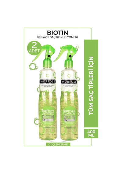 Morfose Biotin Sıvı Saç Kremi 400 Ml 2 Adet