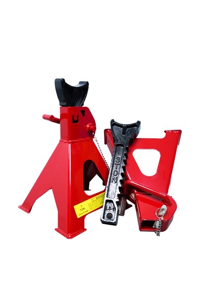 3 Ton Çift Kilitli Kriko Standı Araç Altı Sehpa Ikili Set Emniyet Pimli