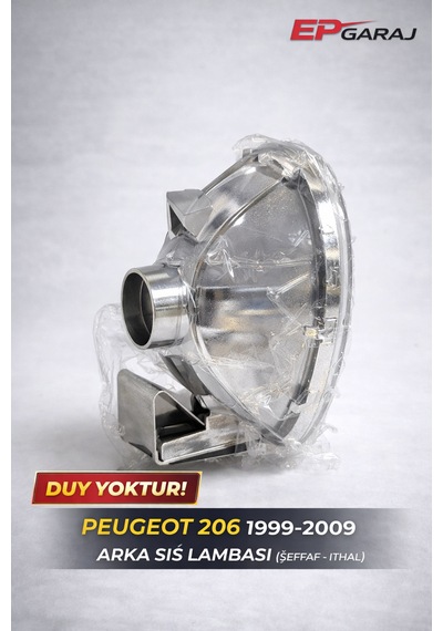 Peugeot 206 1999 2009 Arka Sis Lambası Şeffaf İthal
