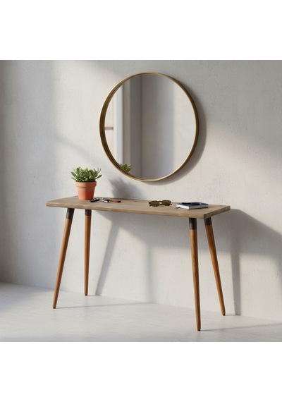 Mobenta Basic Entry: Modern Masif Dresuar, Antre Konsolu - 110x35 Al Altın