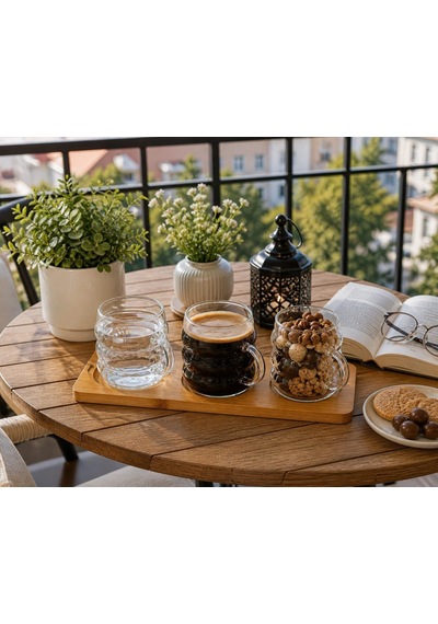 3 Lü Cam Kahve Bardağı Seti Bambu Standlı, Modern Tasarım Kulplu Şeffaf Cam Bardak, Türk Kahvesi Espresso Sunumluk İkramlık Seti, Dekoratif Servis Tepsili Kahve Sunum Seti Çok Renkli 3 Lü Cam Kahve Bardağı Seti Bambu Standlı, Modern Tasarım Kulplu Şeffaf Cam Bardak, Türk Kahvesi Espresso Sunumluk İkramlık Seti, Dekoratif Servis Tepsili Kahve Sunum Seti Çok Renkli