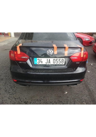 Volkswagen Jetta Mk 6 İnce Spoyler Piano Black 2011 2017
