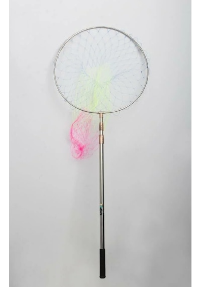 Powerex Paslanmaz Çelik Krom Geniş Göz Misina 50cm.çap,190cm Sap,lüks Kepçe