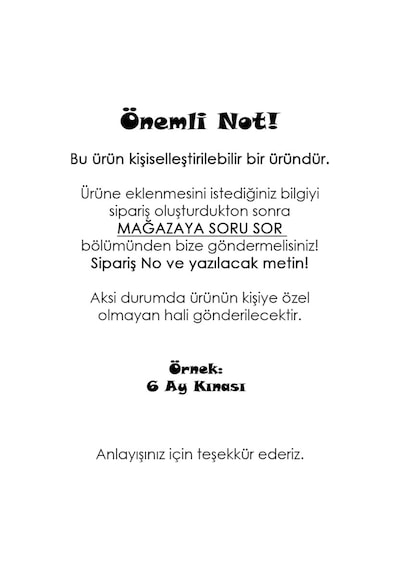 20 Adet Kişiye Özel Yuvarlak Bayraklı 6 Ay Kınası Pasta Kürdanı -1