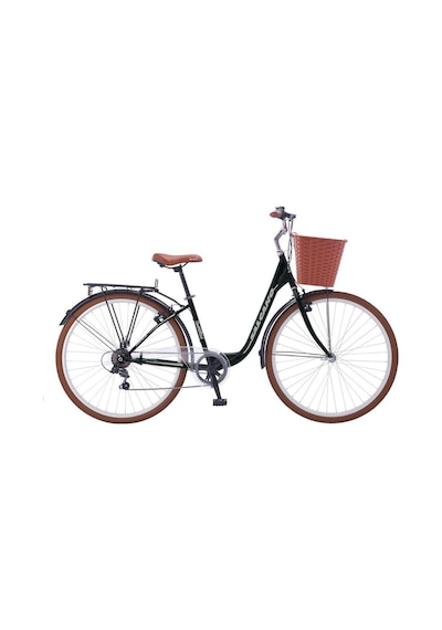 Salcano Cambridge 700 Unısex 28"jant 21 Vites Vr Sepetli Şehir Bisikleti Siyah Gri Siyah