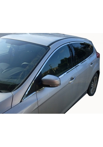 Ford Focus 3 Hb Krom Cam Çerçeve Çıtası 2012-2015 Arası