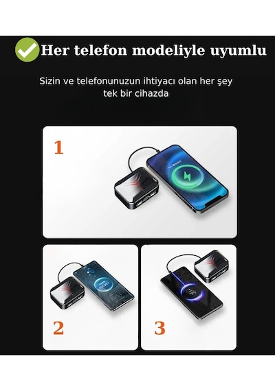 Bakeey M88 Plus Powerbank Özellikli Bluetooth Kulak İçi Kulaklık