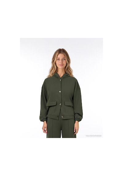 Yargıcı Regular Kapüşonlu Yaka Uzun Kol Sweatshirt 26kksw9005l 014 Yeşil