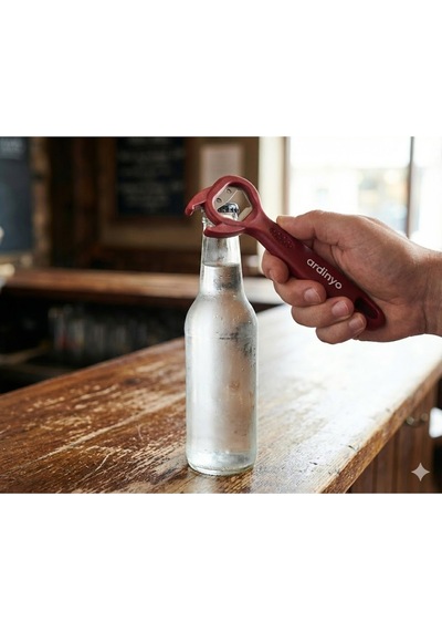 Çok Amaçlı Pratik Şişe Açacağı Gazoz Ve Soda Kapağı Açma Aleti Dayanıklı Ergonomik Mutfak Gereci Kır Diğer