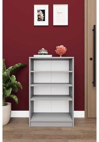 Asra Trend 4 Katlı Açık Raflı Ayakkabılık A-31 %100 MDF Modern Bot Uyumlu Düzenleyici Kül Gri Asra Trend 4 Katlı Açık Raflı Ayakkabılık A-31 %100 MDF Modern Bot Uyumlu Düzenleyici Kül Gri