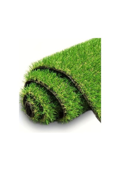 Tr Grass Dekoratif Suni Çim Halı Balkon Bahçe Teras İç Dış Mekan Sarı Otlu Yeşil Yapay Çim Halı 20 Mm Yeşi S Diğer