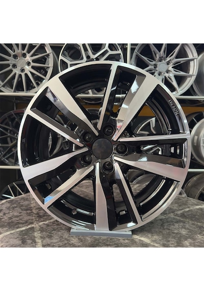 17 İnç 5x100 Polo İbiza Taigo Egea Doblo Siyah Elmas Kesim 4 Adet