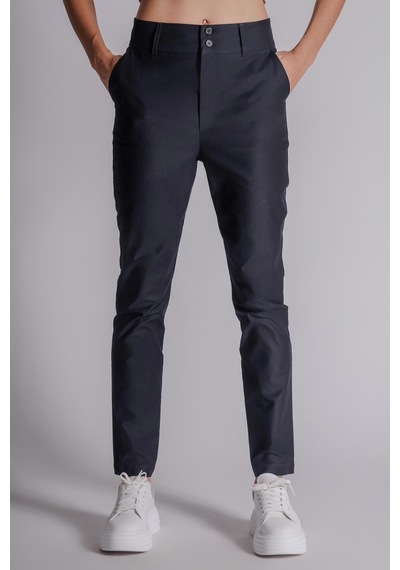 Braccas Kadın Yandan Cepli Pamuklu Chino Yüksek Bel Slim Fit Pantolon Lacivert Lacivert Braccas Kadın Yandan Cepli Pamuklu Chino Yüksek Bel Slim Fit Pantolon Lacivert Lacivert