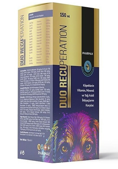 Pharmax Duo Köpek Recuperation 150 Ml İştahsızlık, Hastalık Sonrası Besleme & Sıvı Prebiyotik Takviye